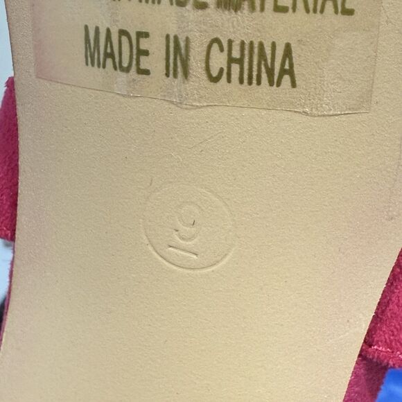 Carcuume Women’s Purple Pink Suede Strappy Ankle Wrap High Heel Shoes Size 9 - Picture 13 of 14